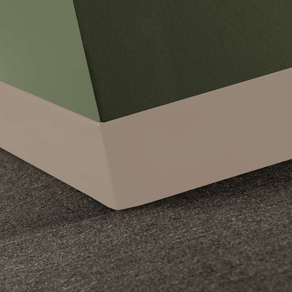 Tarkett - Caoutchouc thermoplastique Duracove 1/8" (type TP) - DCT 49 2.5 X 4 1/8 TOELESS Duracove 2 1⁄2” Toeless #49 Beige - Wallbase 4' (paquet de 30)