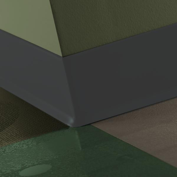 Tarkett - Coin extérieur de plinthe en caoutchouc à 90° Duracove Thermoplastic Rubber (Type TP) #40 Black - 4" (101.6 mm) (paquet de 25) (paquet de 25)