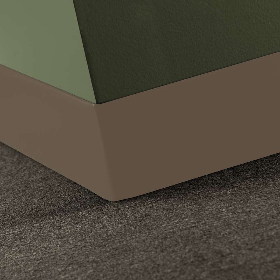 Tarkett - Caoutchouc thermoplastique Duracove 1/8" (type TP) - DCT 101 4 X 120 1/8 TOELESS Duracove 4" Toeless #101 Seaweed - Wallbase 120'