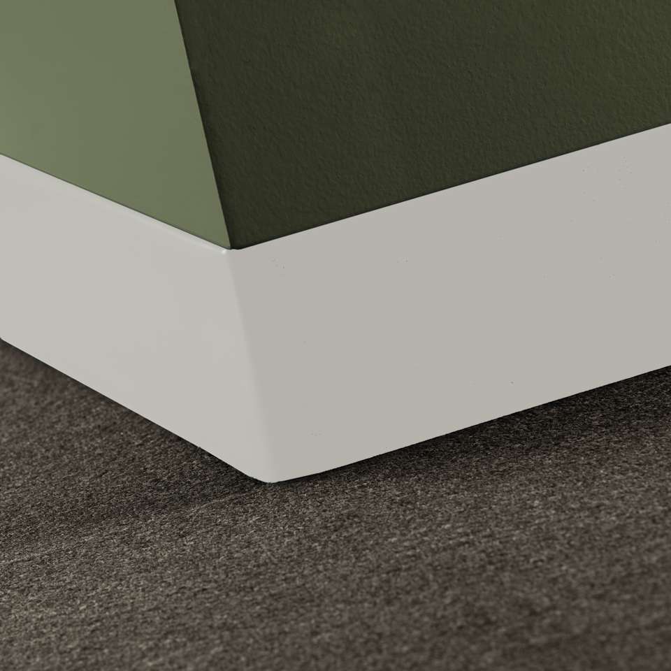 Tarkett - Caoutchouc thermoplastique Duracove 1/8" (type TP) - DCT 460 4 X 120 1/8 TOELESS Duracove 4" Toeless #460 Cotton - Wallbase 120'
