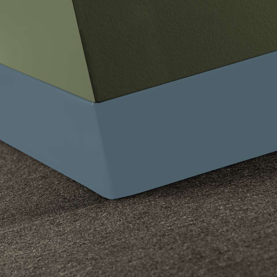 Tarkett - Caoutchouc thermoplastique Duracove 1/8" (type TP) - DCT 58 4 X 120 1/8 TOELESS Duracove 4" Toeless #58 Windsor Blue - Wallbase 120'