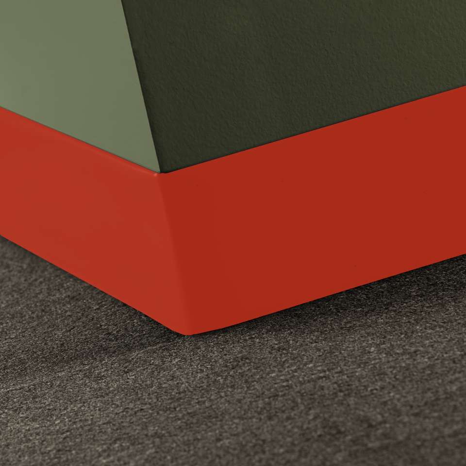 Tarkett - Caoutchouc thermoplastique Duracove 1/8" (type TP) - DCT TG8 4 X 120 1/8 TOELESS Duracove 4" Toeless #TG8 Spicy Chip - Wallbase 120'
