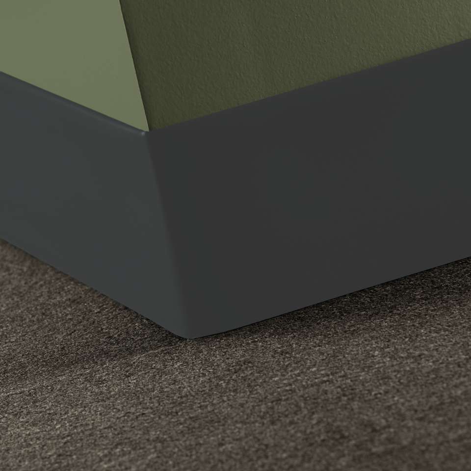 Tarkett - Caoutchouc thermoplastique Duracove 1/8" (type TP) - DCT 40 6 LOC 1/8 TOELESS Duracove 6" Toeless #40 Black - Coin Extérieur (paquet de 25)
