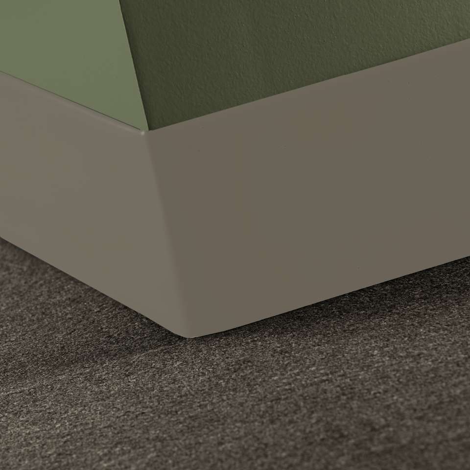 Tarkett - Caoutchouc thermoplastique Duracove 1/8" (type TP) - DCT 281 6 X 100 1/8 TOELESS Duracove 6" Toeless #281 Grizzly - Wallbase 100'