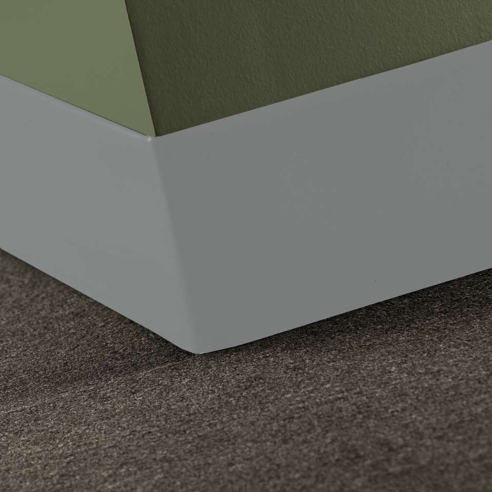Tarkett - Caoutchouc thermoplastique Duracove 1/8" (type TP) - DCT 38 6 X 100 1/8 TOELESS Duracove 6" Toeless #38 Pewter - Wallbase 100'