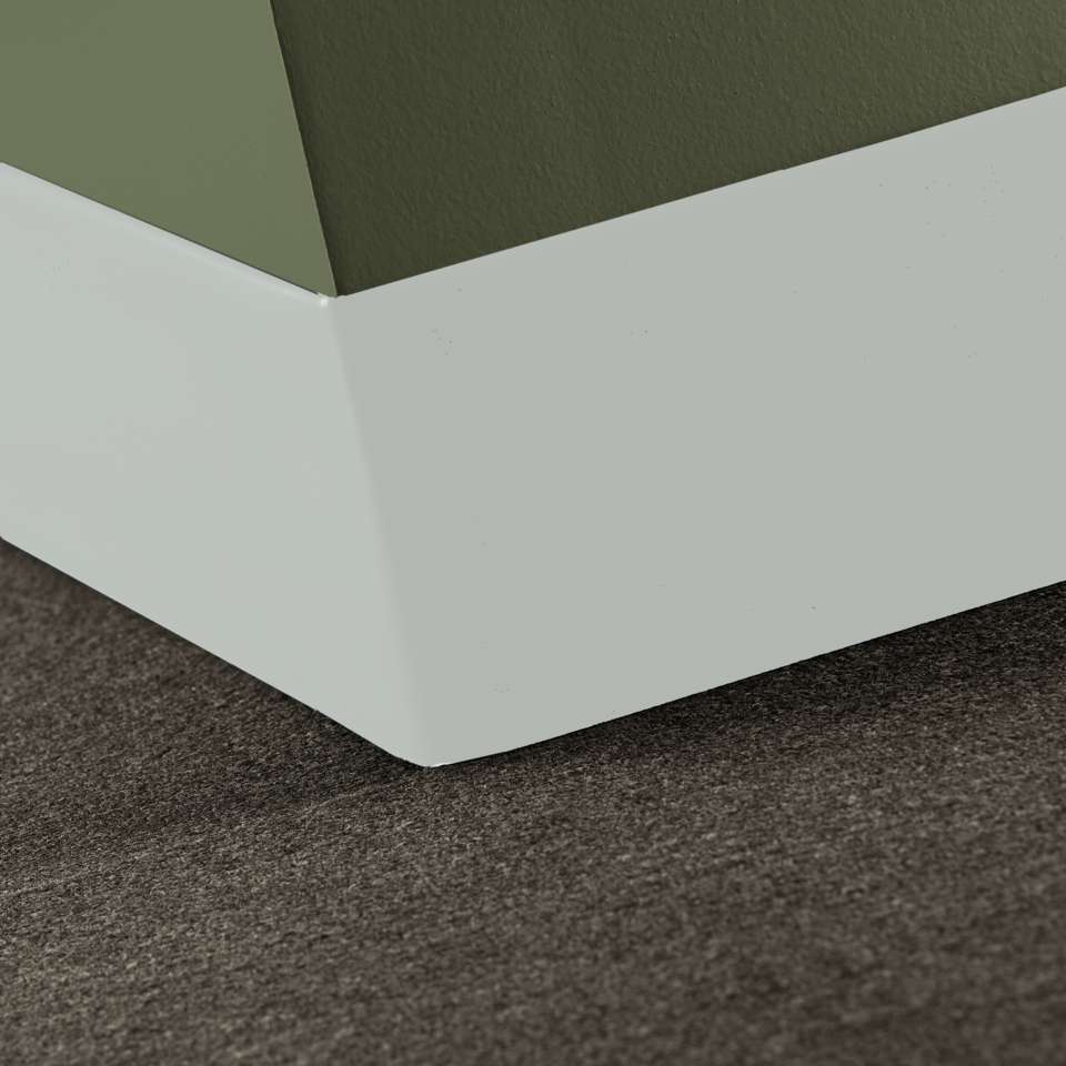 Tarkett - Caoutchouc thermoplastique Duracove 1/8" (type TP) - DCT 50 6 X 100 1/8 TOELESS Duracove 6" Toeless #50 White - Wallbase 100'
