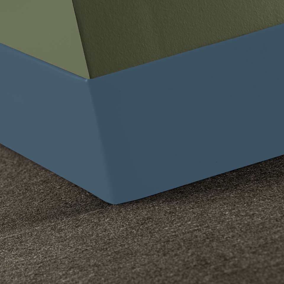 Tarkett - Caoutchouc thermoplastique Duracove 1/8" (type TP) - DCT 84 6 X 100 1/8 TOELESS Duracove 6" Toeless #84 Blue Jeans - Wallbase 100'