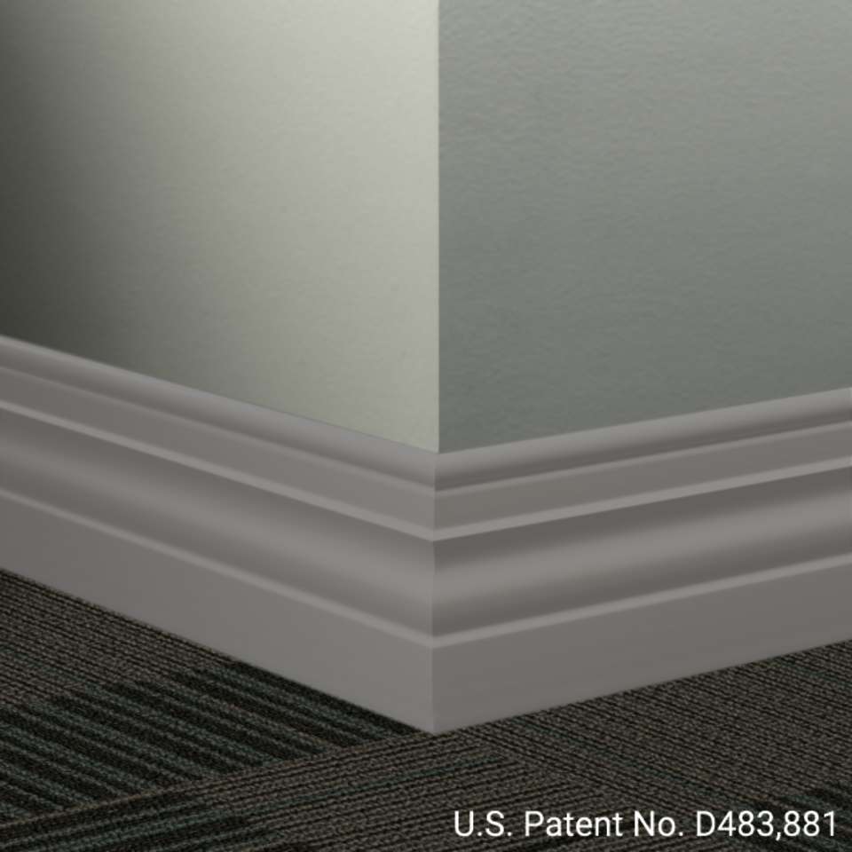 Tarkett - Système de finition murale Millwork - MW 48 A Diplomat 4 1⁄2” - MW XX A #48 Grey - Wallbase 8' (paquet de 6)