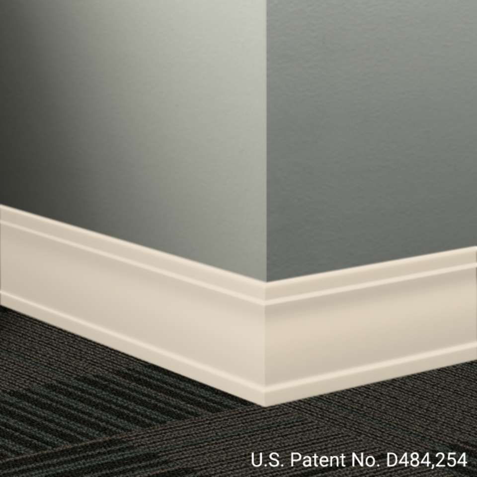 Tarkett - Système de finition murale Millwork - MW 194 D Outline 3 1⁄2” #194 Antique White - Wallbase 8' (paquet de 10)