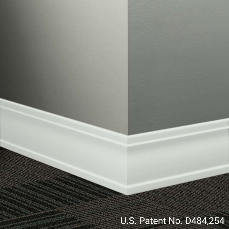 Tarkett - Système de finition murale Millwork - MW 50 D Outline 3 1⁄2” #50 White - Wallbase 8' (paquet de 10)