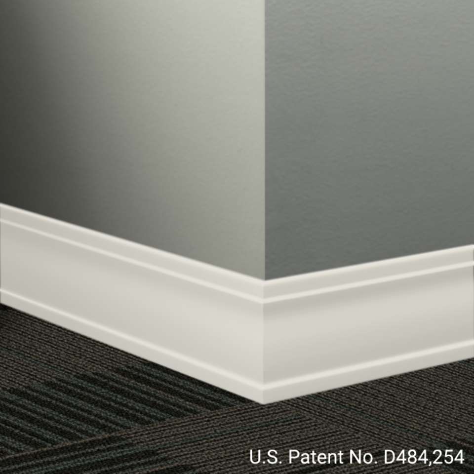 Tarkett - Système de finition murale Millwork - MW 460 D Outline 3 1⁄2” #460 Cotton - Wallbase 8' (paquet de 10)