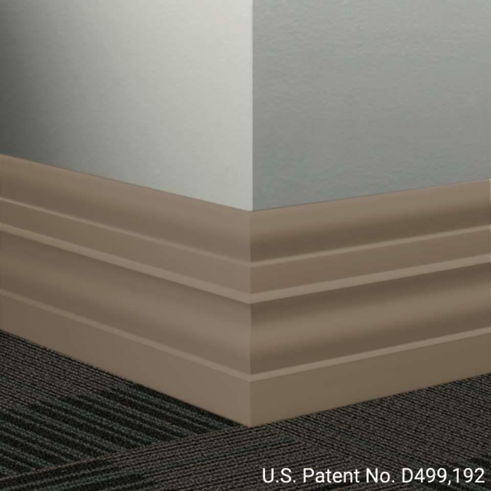 Tarkett - Système de finition murale Millwork - MW 101 E Attaché 6" #101 Seaweed - Wallbase 8' (paquet de 8)