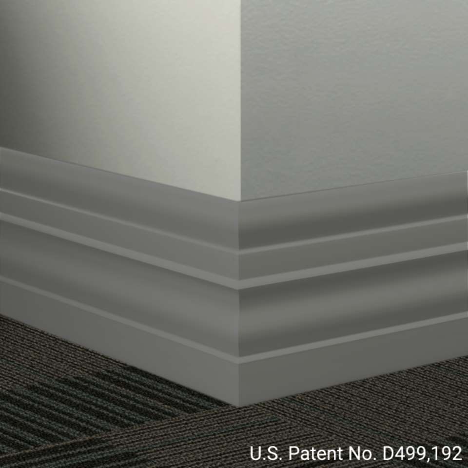 Tarkett - Système de finition murale Millwork - MW 20 E Attaché 6" #20 Charcoal - Wallbase 8' (paquet de 8)