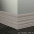 Tarkett - Système de finition murale Millwork - MW 32 E Attaché 6" #32 Pebble - Wallbase 8' (paquet de 8)