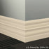 Tarkett - Système de finition murale Millwork - MW 34 E Attaché 6" #34 Almond - Wallbase 8' (paquet de 8)