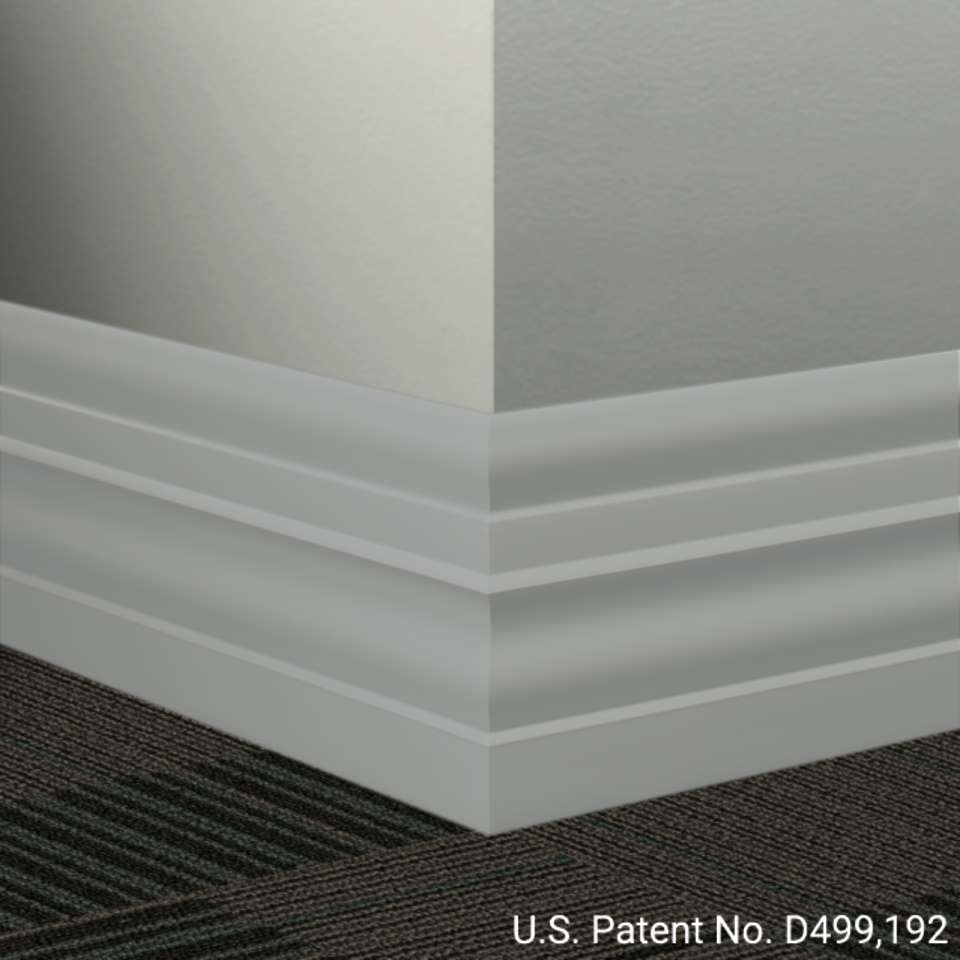 Tarkett - Système de finition murale Millwork - MW 38 E Attaché 6" #38 Pewter - Wallbase 8' (paquet de 8)