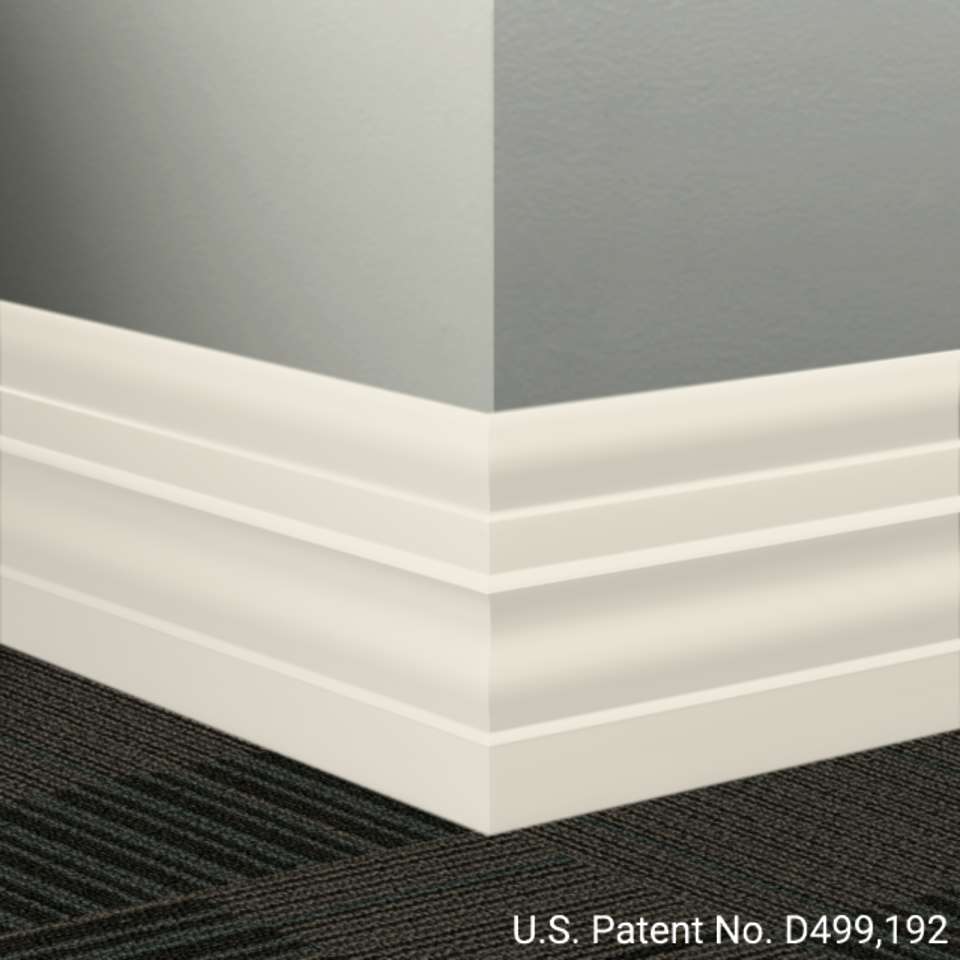 Tarkett - Système de finition murale Millwork - MW 68 E Attaché 6" #68 White Sand - Wallbase 8' (paquet de 8)
