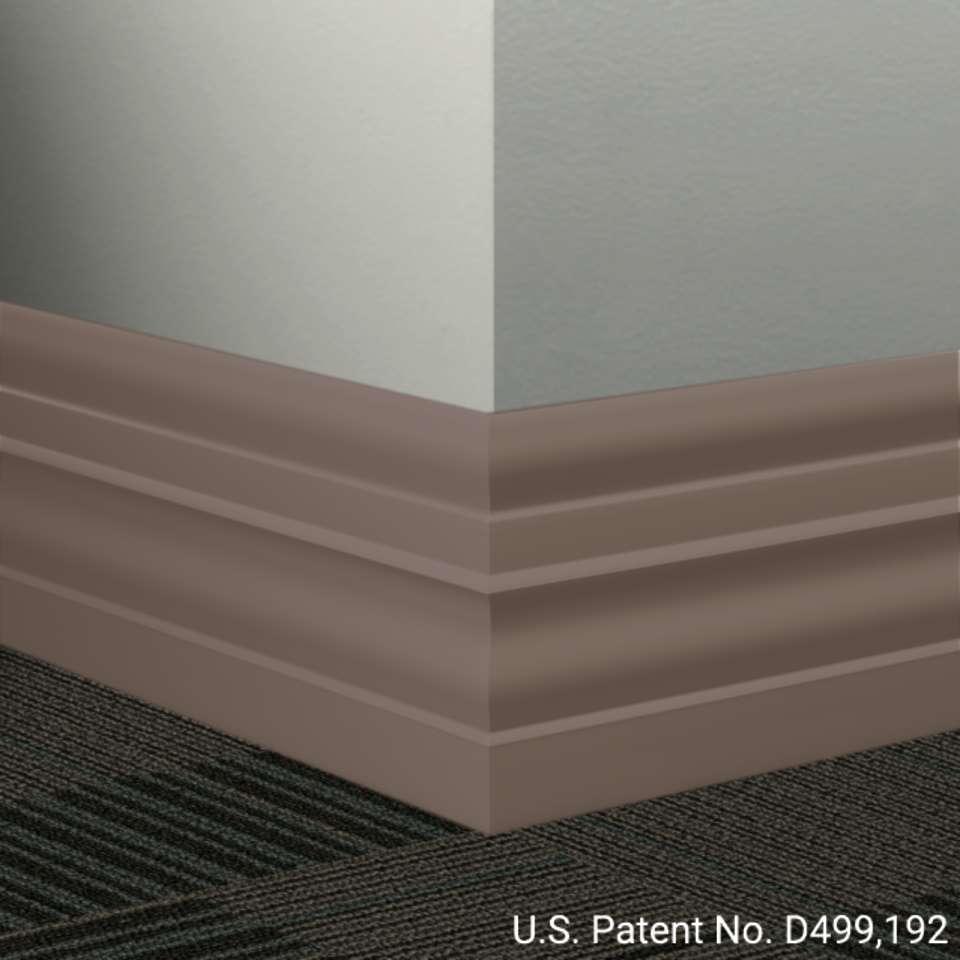 Tarkett - Système de finition murale Millwork - MW 76 E Attaché 6" #76 Cinnamon - Wallbase 8' (paquet de 8)