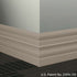 Tarkett - Système de finition murale Millwork - MW 80 E Attaché 6" #80 Fawn - Wallbase 8' (paquet de 8)