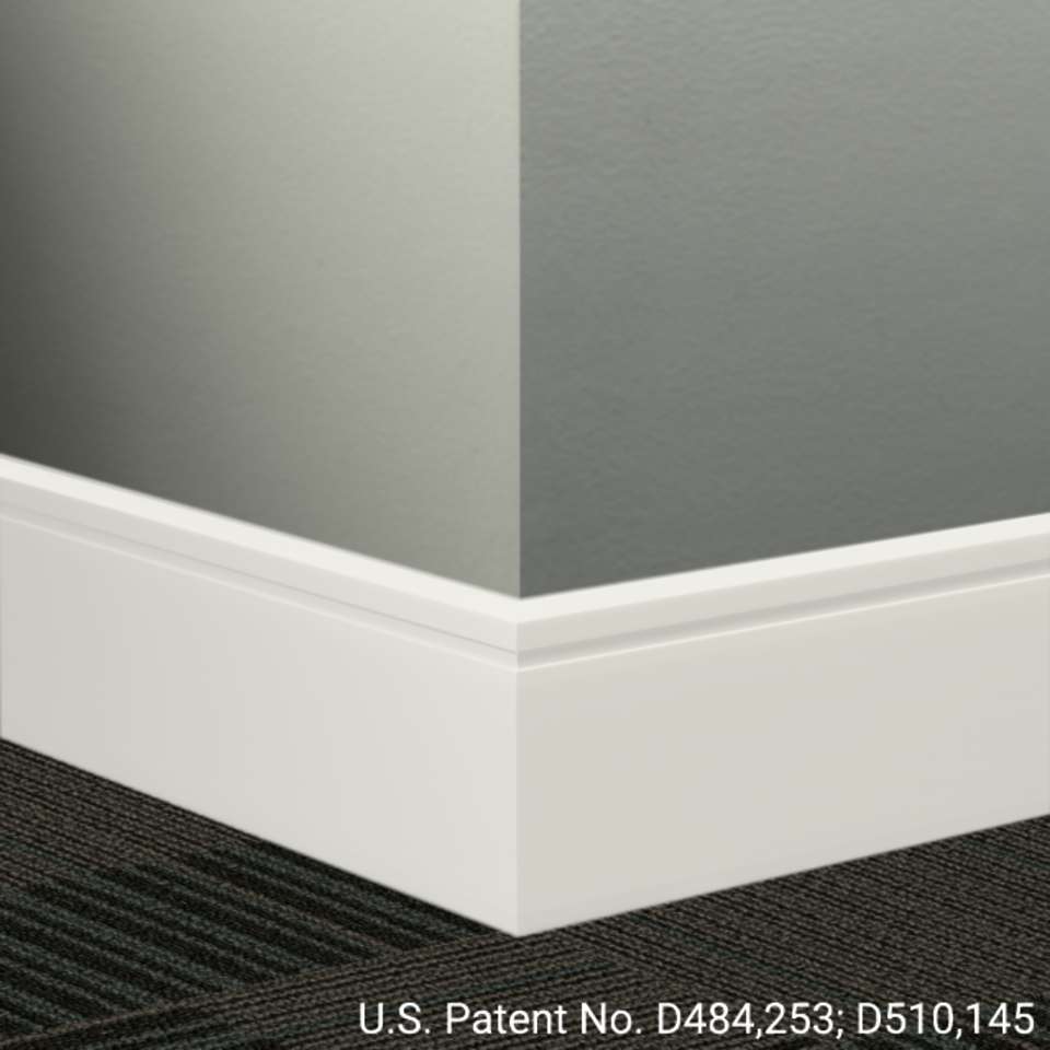 Tarkett - Système de finition murale Millwork - MW 08 F Reveal 4 1⁄4” #8 Icicle - Wallbase 8' (paquet de 8)