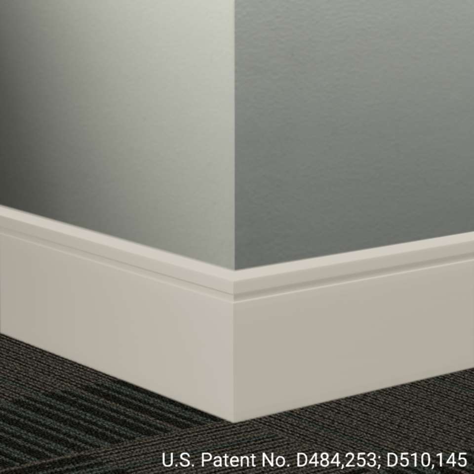 Tarkett - Système de finition murale Millwork - MW 24 F Reveal 4 1⁄4” #24 Grey Haze - Wallbase 8' (paquet de 8)