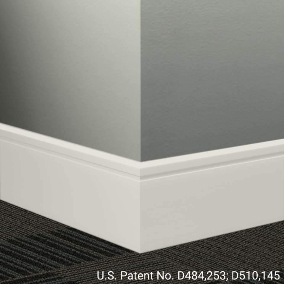 Tarkett - Système de finition murale Millwork - MW 460 F Reveal 4 1⁄4” #460 Cotton - Wallbase 8' (paquet de 8)
