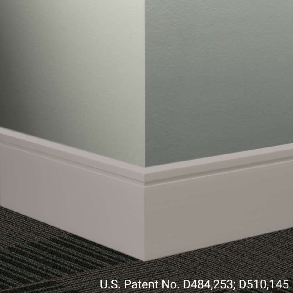 Tarkett - Système de finition murale Millwork - MW 55 F Reveal 4 1⁄4” #55 Silver Grey - Wallbase 8' (paquet de 8)