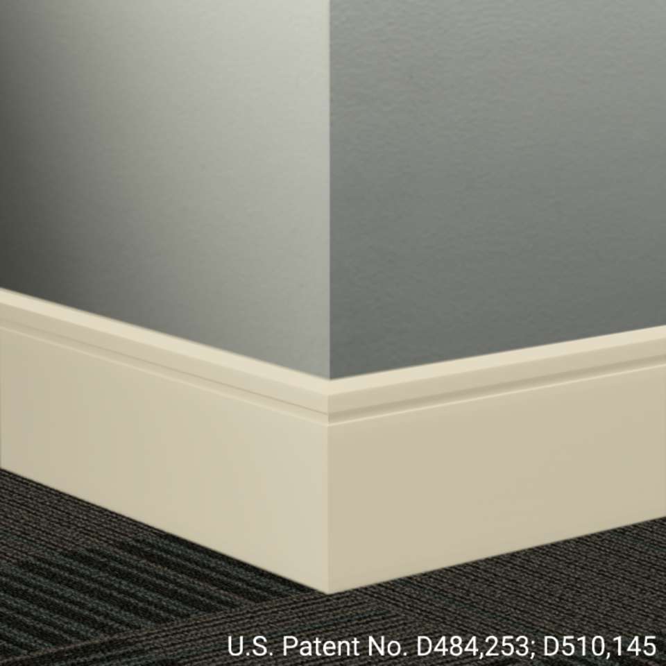 Tarkett - Système de finition murale Millwork - MW 79 F Reveal 4 1⁄4” #79 Bone White - Wallbase 8' (paquet de 8)
