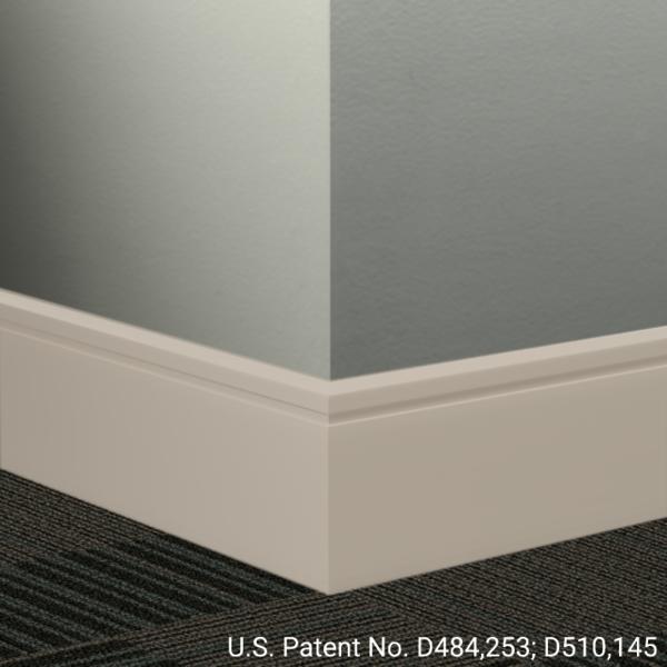 Tarkett - Plinthe Millwork profilée en caoutchouc Reveal #31 Zephyr 8" x 8' (paquet de 4)