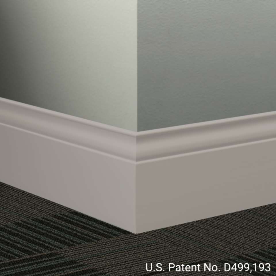 Tarkett - Système de finition murale Millwork - MW 55 G Inflection 5 1⁄4” #55 Silver Grey - Wallbase 8' (paquet de 6)