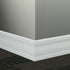 Tarkett - Plinthe Millwork profilée en caoutchouc Silhouette #VN1 White Slipper 4" x 8' (paquet de 6)