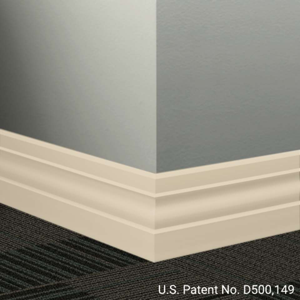 Tarkett - Système de finition murale Millwork - MW 34 K Ambassador 4" #34 Almond - Wallbase 8' (paquet de 6)