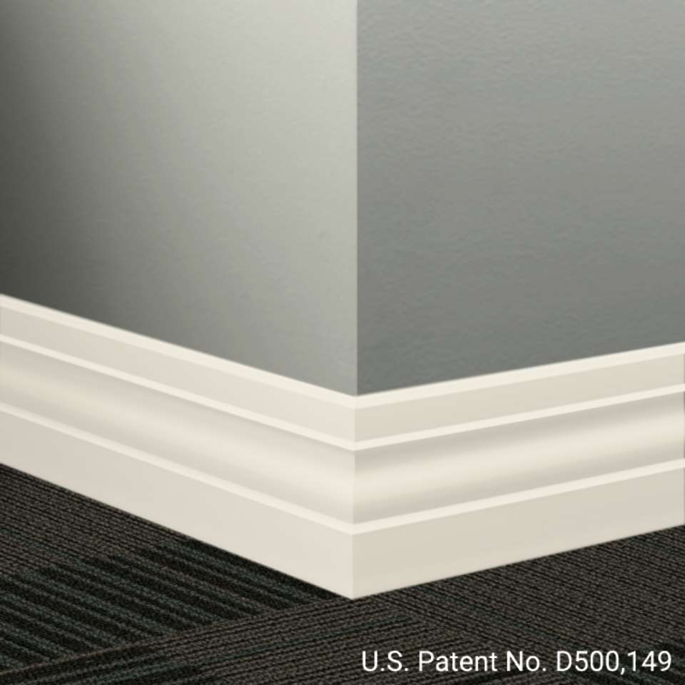 Tarkett - Système de finition murale Millwork - MW 68 K Ambassador 4" #68 White Sand - Wallbase 8' (paquet de 6)