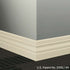 Tarkett - Système de finition murale Millwork - MW 79 K Ambassador 4" #79 Bone White - Wallbase 8' (paquet de 6)