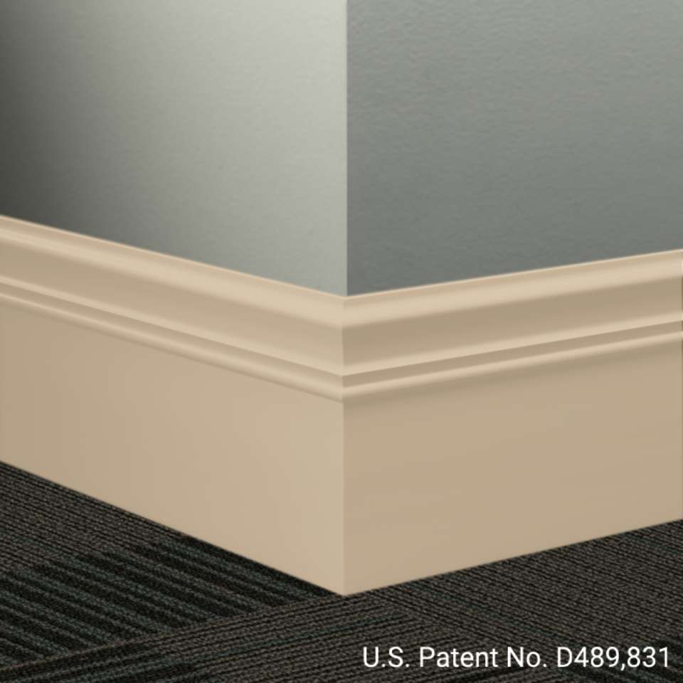 Tarkett - Système de finition murale Millwork - MW 129 M Monarch 6" #129 Silk - Wallbase 8' (paquet de 6)