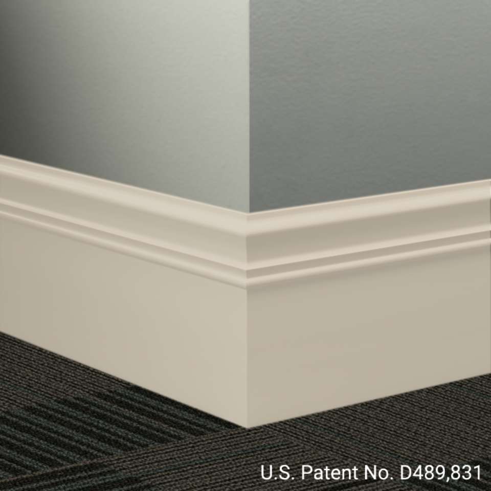 Tarkett - Système de finition murale Millwork - MW 22 M Monarch 6" #22 Pearl - Wallbase 8' (paquet de 6)