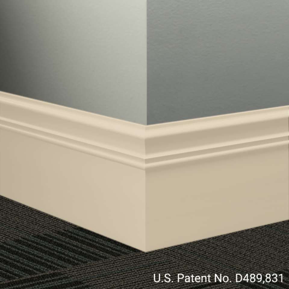 Tarkett - Système de finition murale Millwork - MW 34 M Monarch 6" #34 Almond - Wallbase 8' (paquet de 6)