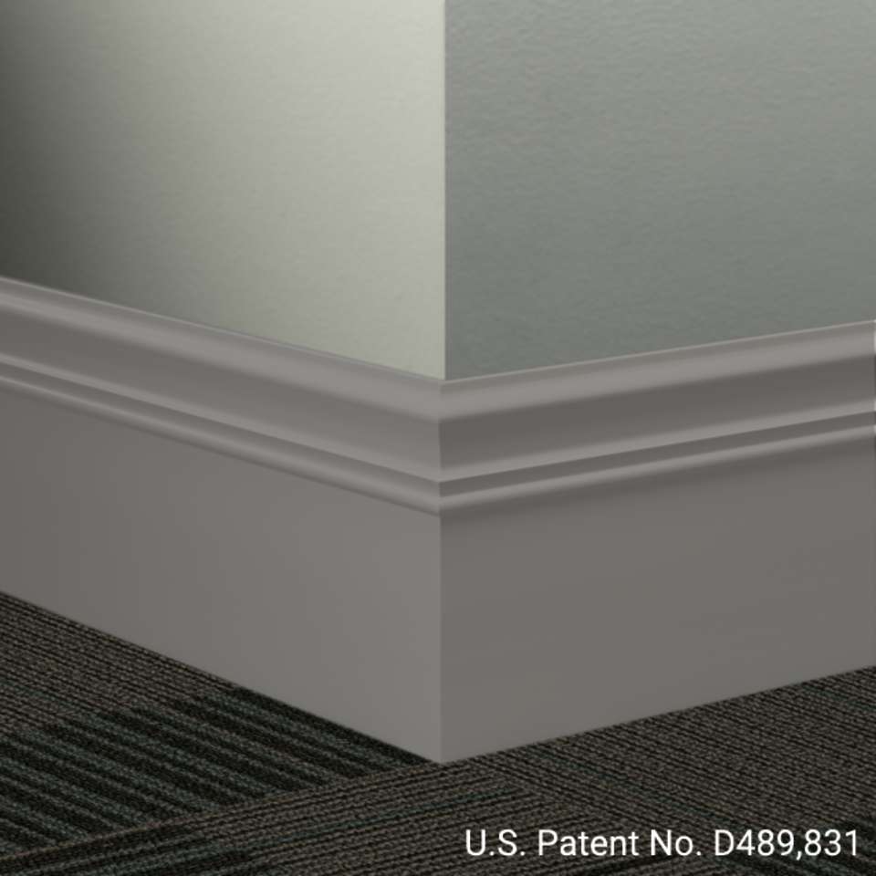 Tarkett - Système de finition murale Millwork - MW 48 M Monarch 6" #48 Grey - Wallbase 8' (paquet de 6)