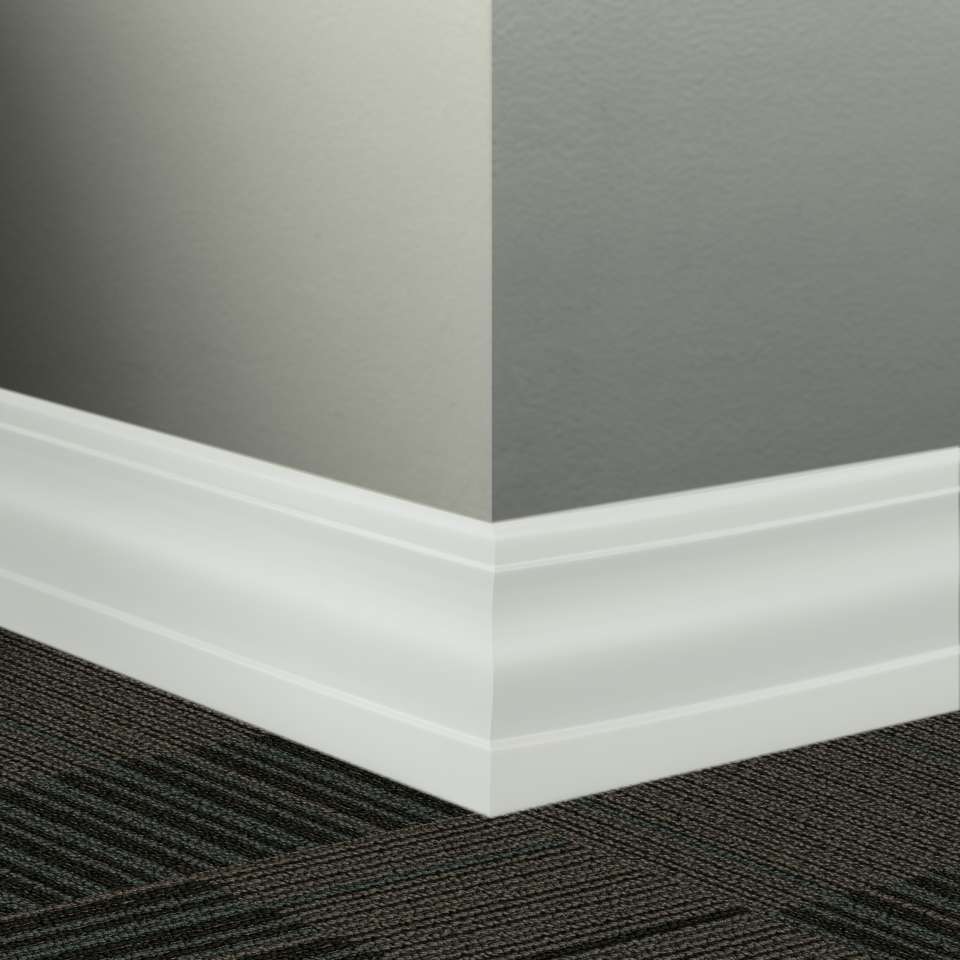 Tarkett - Système de finition murale Millwork - MW 50 T Delineate 4 1⁄4” #50 White - Wallbase 8' (paquet de 6)
