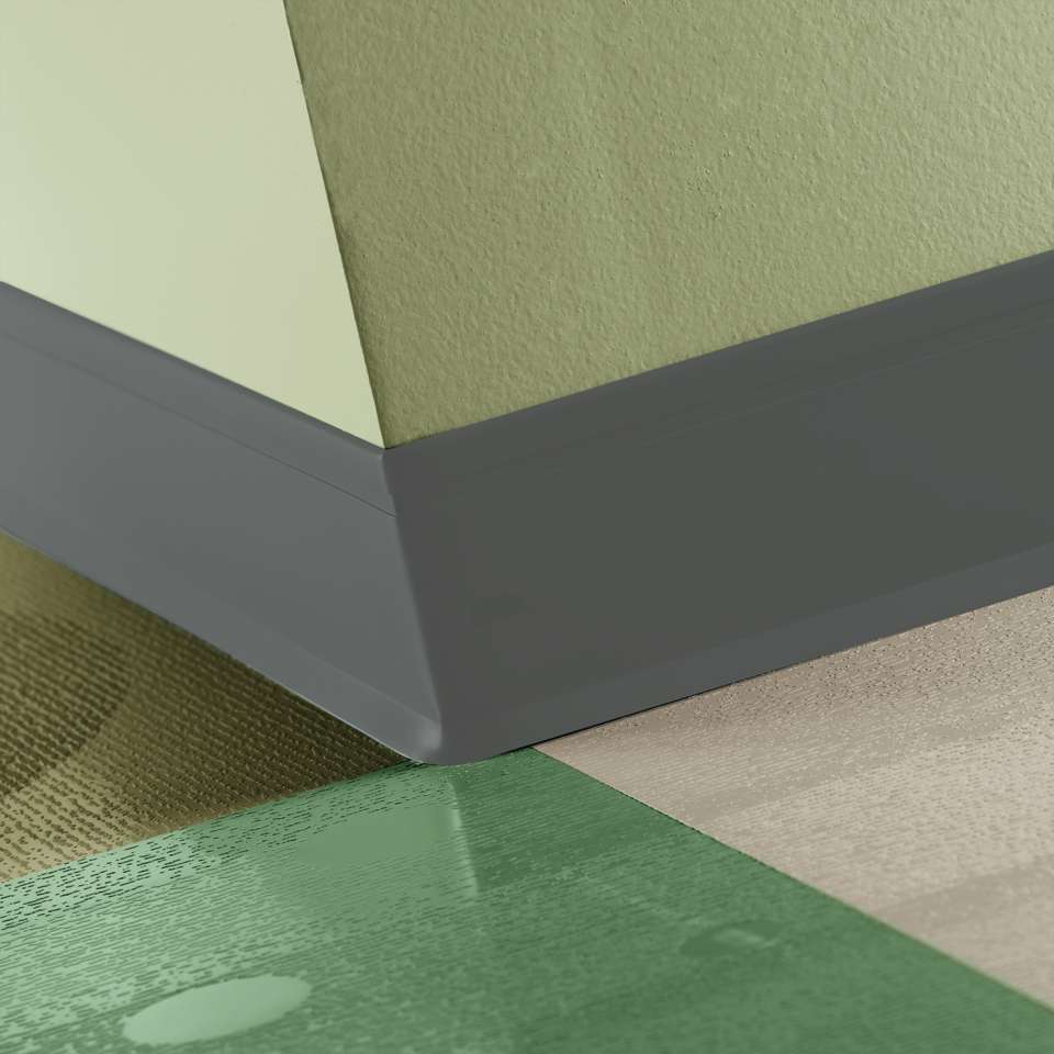 Tarkett - Perceptions - Recess Toe 4 1⁄4” #20 Charcoal - Outer Corner (paquet de 25)