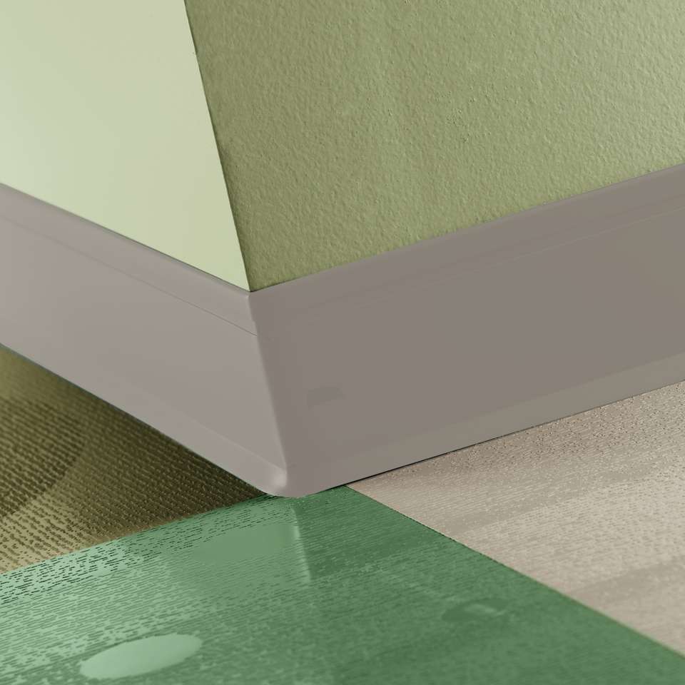 Tarkett - Perceptions - Recess Toe 4 1⁄4” #121 Cement - Wallbase 120'