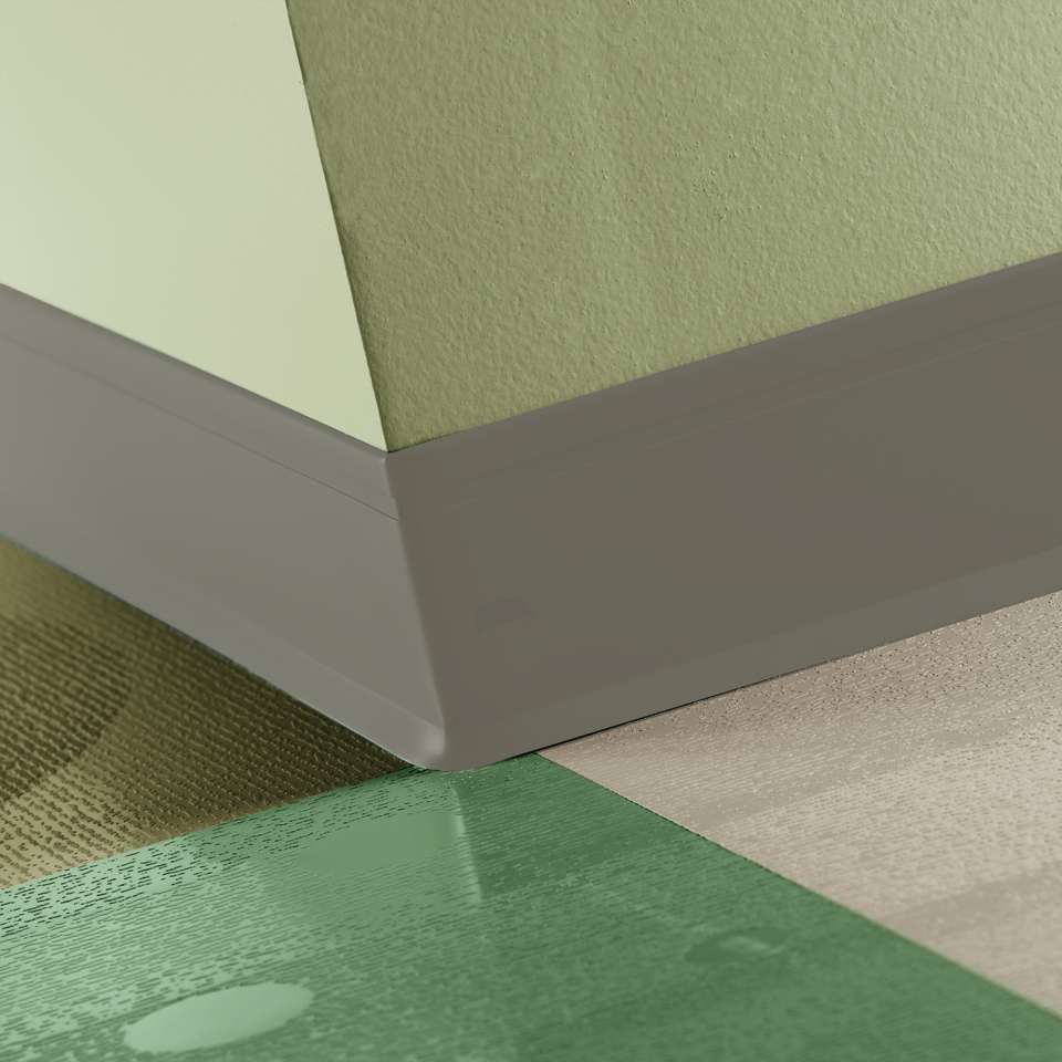 Tarkett - Perceptions - Recess Toe 4 1⁄4” #179 Steel - Wallbase 120'