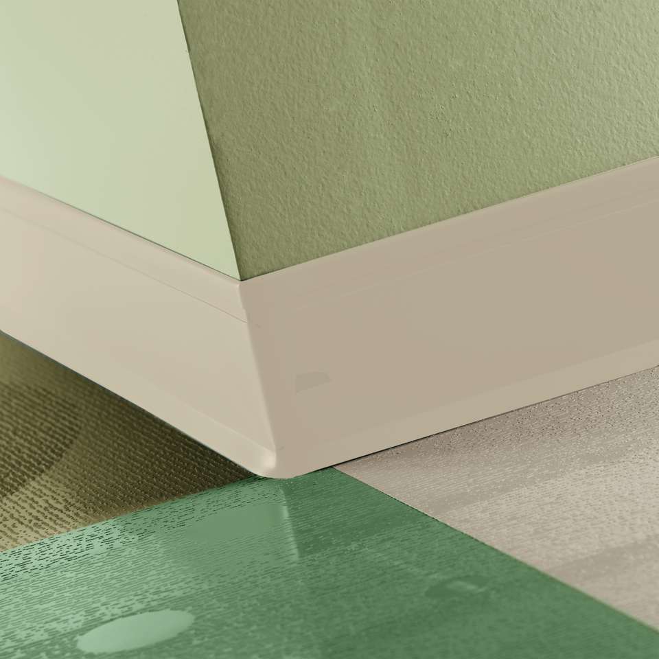 Tarkett - Perceptions - Recess Toe 4 1⁄4” #34 Almond - Wallbase 120'