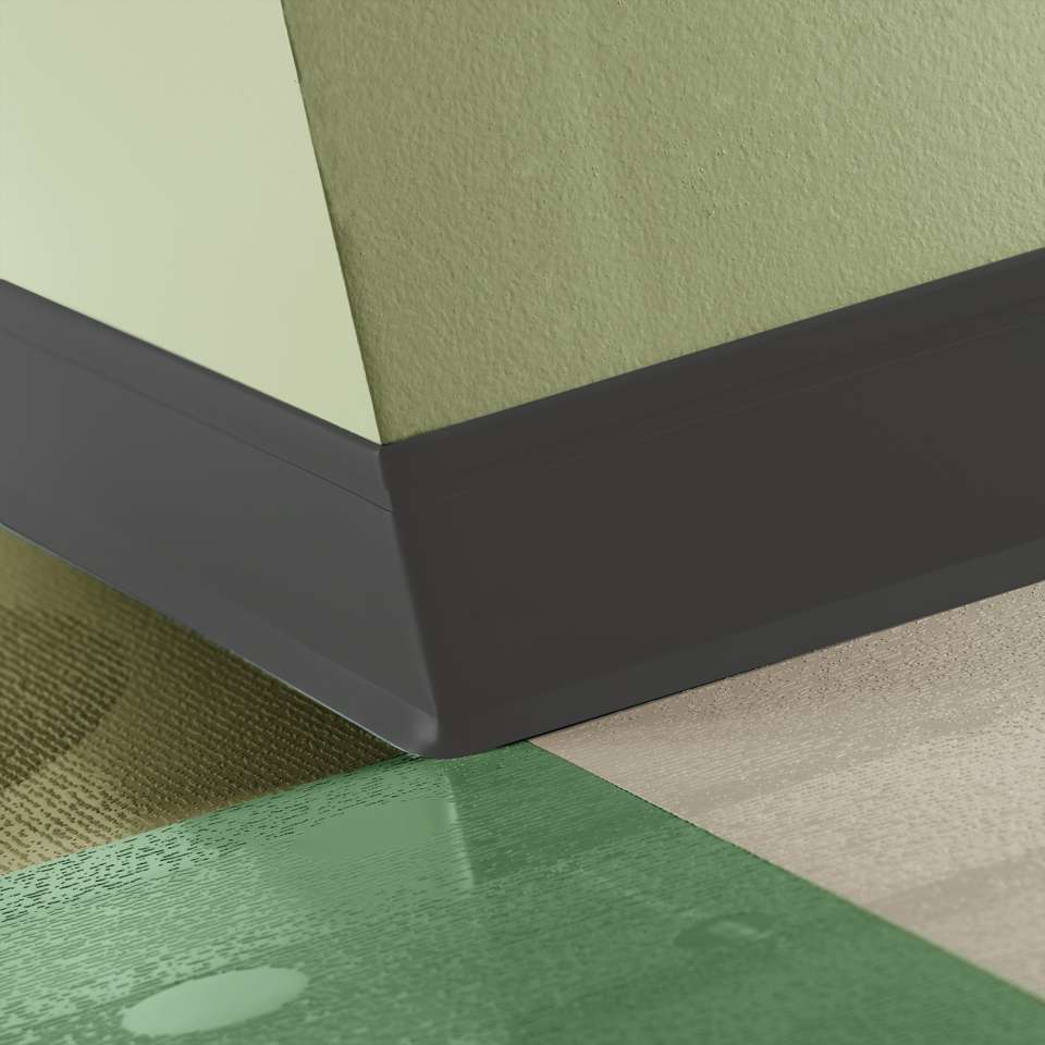 Tarkett - Perceptions - Recess Toe 4 1⁄4” #44 Dark Brown - Wallbase 120'