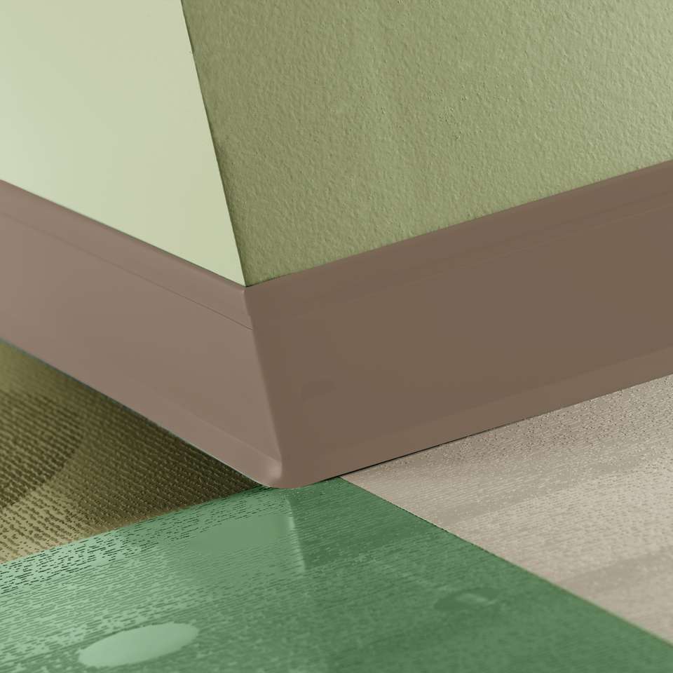 Tarkett - Perceptions - Recess Toe 4 1⁄4” #45 Sandalwood - Wallbase 120'