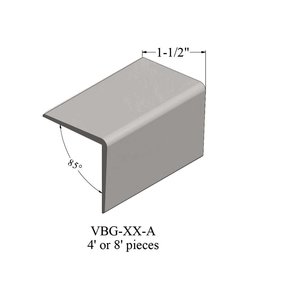Tarkett - Corner Guards - VBG 55 A48 Corner Guard 1 ½” #55 Silver Grey - Wallbase 4'