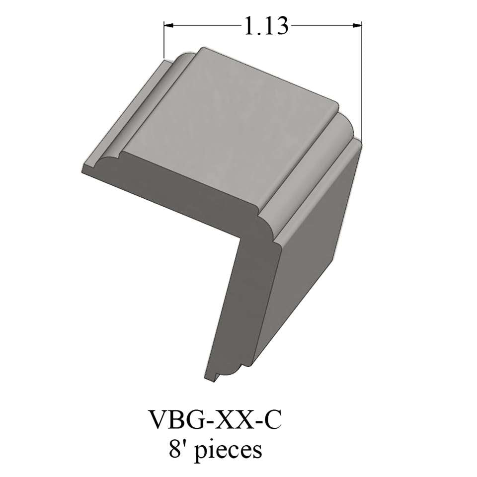 Tarkett - Système de finition murale Millwork - VBG 29 C Corner Guard 1 ¼" #29 Moon Rock - Wallbase 8'