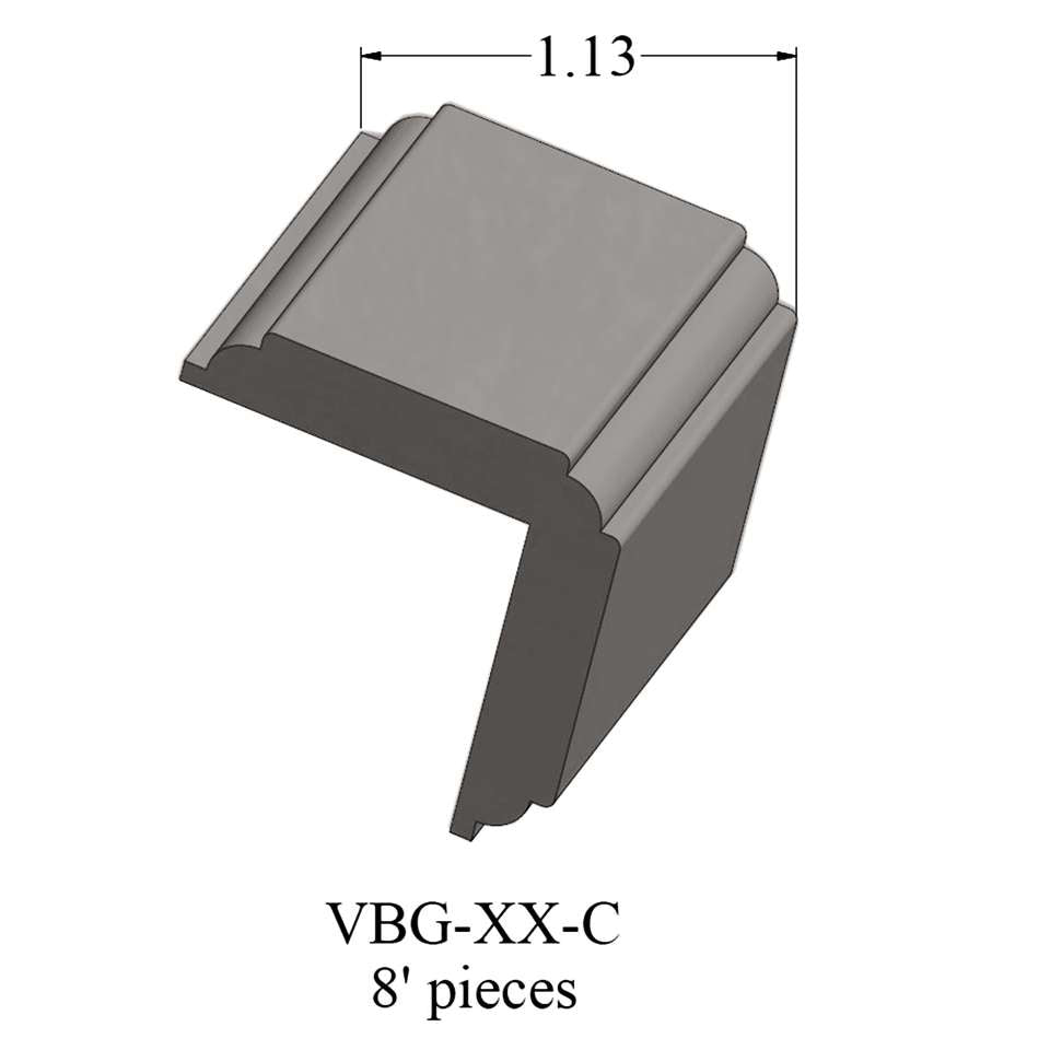 Tarkett - Système de finition murale Millwork - VBG 47 C Corner Guard 1 ¼" #47 Brown - Wallbase 8'