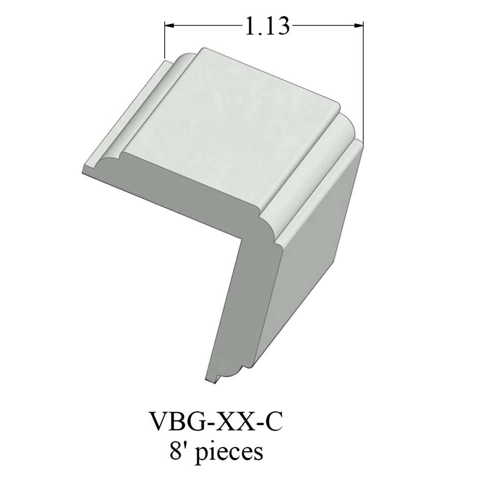 Tarkett - Système de finition murale Millwork - VBG 50 C Corner Guard 1 ¼" #50 White - Wallbase 8'