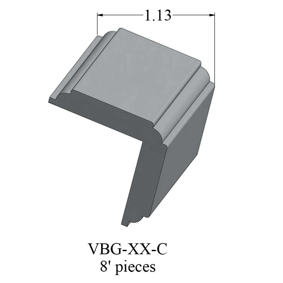 Tarkett - Système de finition murale Millwork - VBG 71 C Corner Guard 1 ¼" #71 Storm Cloud - Wallbase 8'